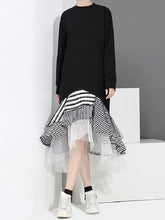 Fashion Chiffon Falbala Midi Dress